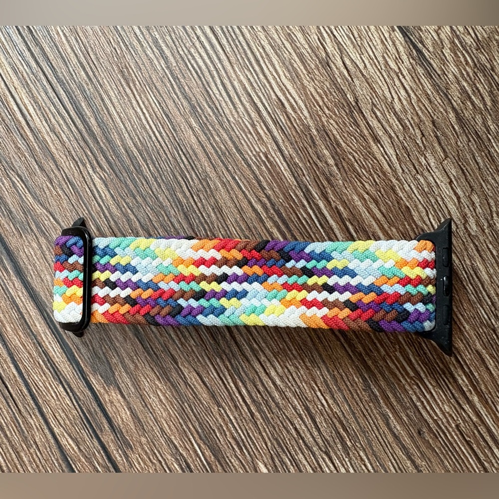 Multicolor Braided Elastic Watch Band